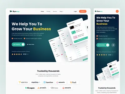 Business Management Tool Landing Page : Website Design banking business design finance fintech header hero hero header landing page management ui uiux ux web web design web header web ui webdesign website website design