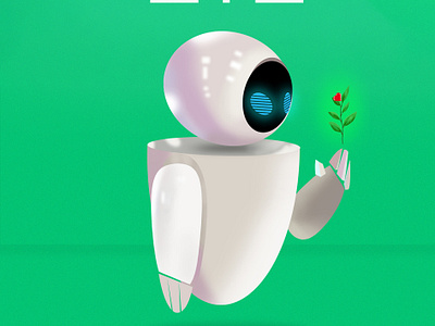 Eve Illustration animation branding eve graphic design illustration wall e movie