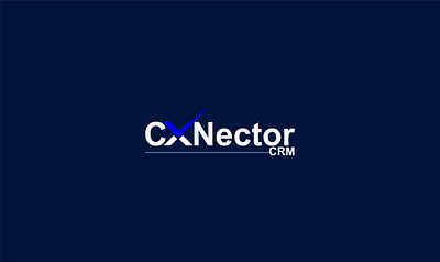 CxNector Logo Design cxnector crm logo design logo minimalistlogo opurbogpx