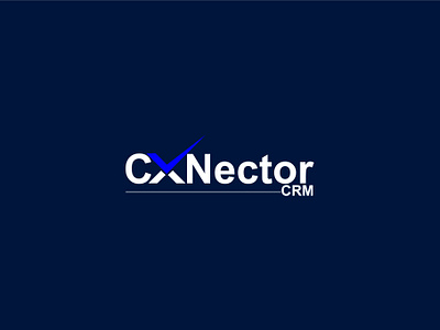 CxNector Logo Design cxnector crm logo design logo minimalistlogo opurbogpx