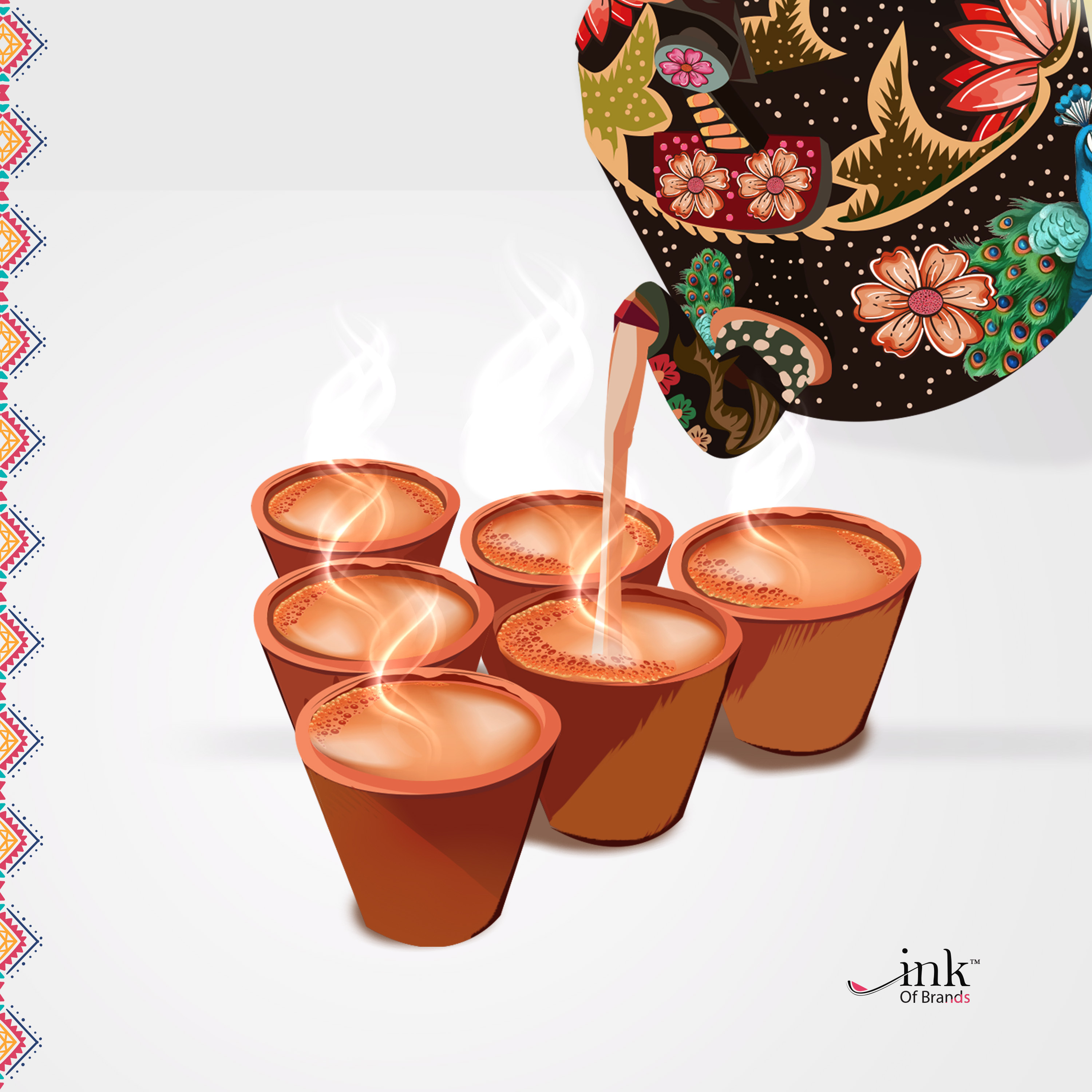Bangla Teapot or Kettle Vector Illustration by Ink of Brands on Dribbble