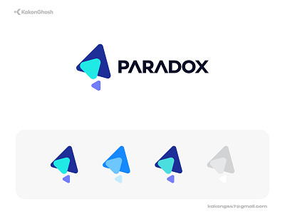 AI/App Logo Concept ai app brand design brand identity branding design endless infinity logo minimal modern logo paradox tech