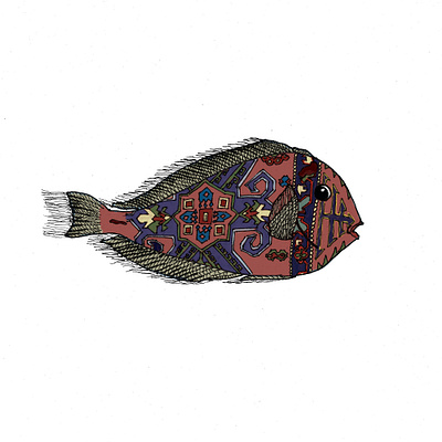 Carpet fish animalism digitalillustration fish illustration photoshop