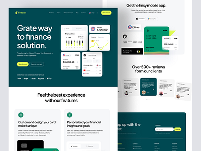 Fintech website design bank banking card cool digital banking website finance fintech web app fintech website home page landing page minimal payment product design saas saas app saas website tandy website