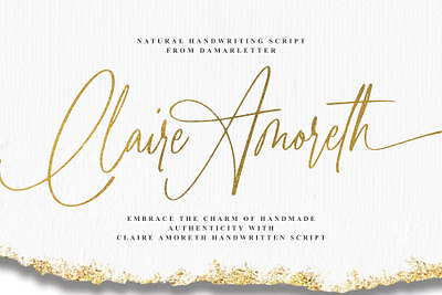 Claire Amoreth Handwritten Script branding design font identity illustration lettering logo type typography ui