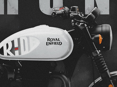 Royal Enfield 350: Ride the Legacy branding graphic design posterdesign typography