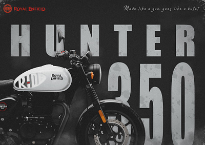 Royal Enfield 350: Ride the Legacy branding graphic design posterdesign typography