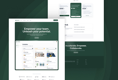 CollabNex — SaaS Product Framer Template animation branding framer graphic design landing page redesign revamp saas template ui uiux user experience user interface web design webflow