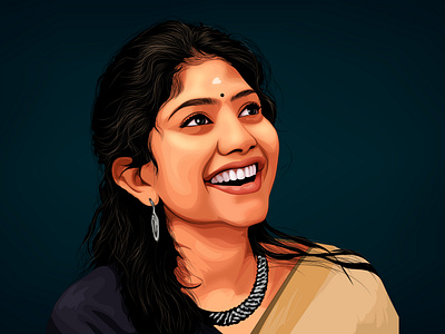 Sai Pallavi: Vector Elegance adobe illustrator 2024 artist cartoon portrait digital art digital artist digital illustration dribbble face art freelance artist graphic design illustration portrait portrait illustration portrait painting sumit vector art vector vector artist vector dribbble vector portrait