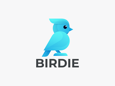 BIRDIE bird coloring bird logo birdie branding design graphic design icon illustration logo