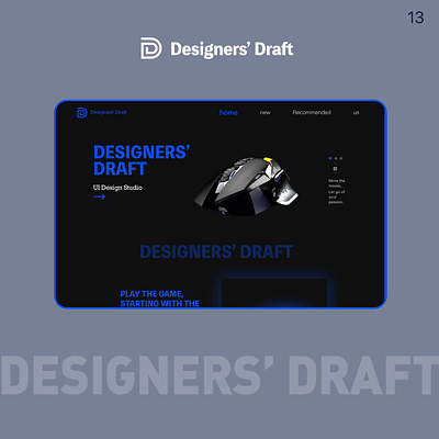 mouse design dark theme -- Designers Drafts app branding design graphic design illustration logo typography ui ux vector