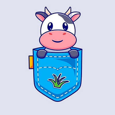 Little moo aetwork cow desgin fyp illustrion logo mooo motion graphics sticker stickeridea ui ux