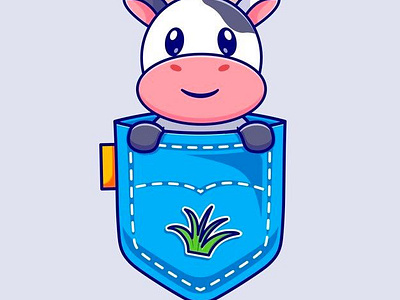 Little moo aetwork cow desgin fyp illustrion logo mooo motion graphics sticker stickeridea ui ux