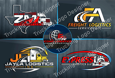 Trucking Logo. Trucking Company Logo Design. Premium Logo Vector 3d animation graphic design logo modern logo motion graphics ui