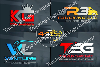 Trucking Logo. Trucking Company Logo Design. Premium Logo Vector 3d animation graphic design logo modern logo motion graphics ui