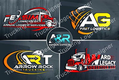 Trucking Logo. Trucking Company Logo Design. Premium Logo Vector 3d animation graphic design logo modern logo motion graphics ui