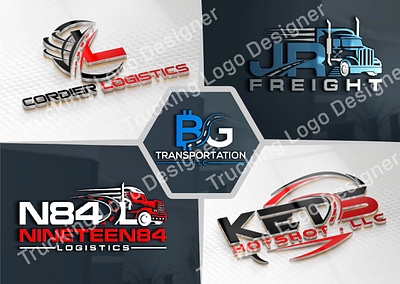 Trucking Logo. Trucking Company Logo Design. Premium Logo Vector 3d animation graphic design logo modern logo motion graphics ui