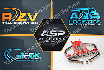 Trucking Logo. Trucking Company Logo Design. Premium Logo Vector 3d animation graphic design logo modern logo motion graphics ui