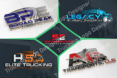 Trucking Logo. Trucking Company Logo Design. Premium Logo Vector 3d animation graphic design logo modern logo motion graphics ui