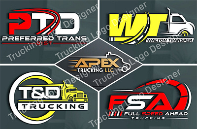 Trucking Logo. Trucking Company Logo Design. Premium Logo Vector 3d animation graphic design logo modern logo motion graphics ui