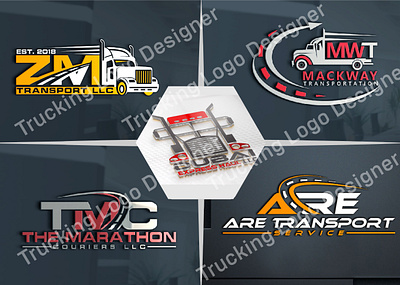 Trucking Logo. Trucking Company Logo Design. Premium Logo Vector 3d animation graphic design logo modern logo motion graphics ui