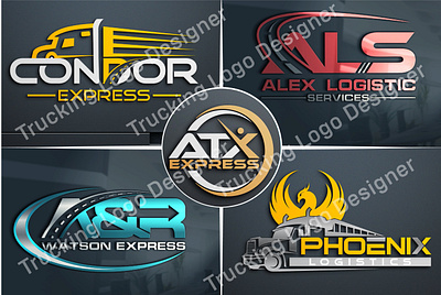 Trucking Logo. Trucking Company Logo Design. Premium Logo Vector 3d animation graphic design logo modern logo motion graphics ui