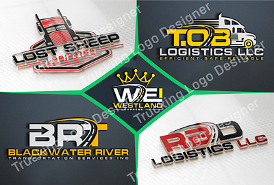 Trucking Logo. Trucking Company Logo Design. Premium Logo Vector 3d animation graphic design logo modern logo motion graphics ui