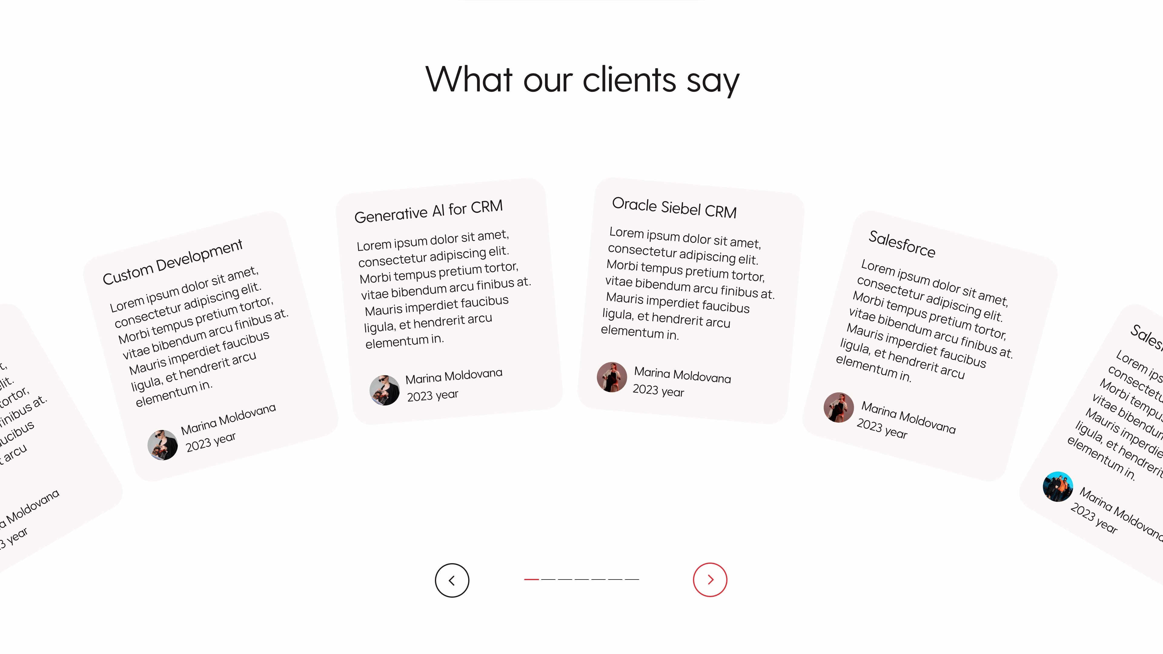 Clients reviews website design animation client design jitter landing red reviews say ui uniq ux website