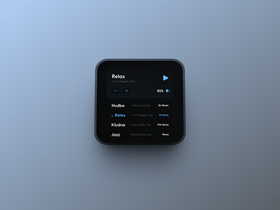 Music Player for a Hotel graphic design music player ui ux