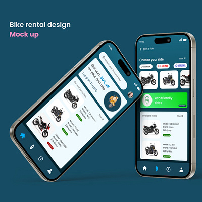 Bike Rental Design design graphic design ui ux