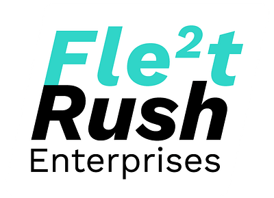 Fleet Rush - branding for a logistics client (experimental) branding company branding creative design design logistics logo logo minimalist logo typography