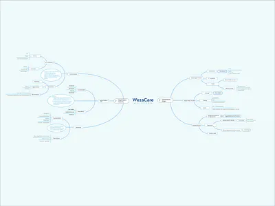 WezaCare Mind Map brand development