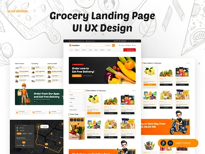 FreshCart - Grocery Website || UI UX Design branding design graphic design grocery shop grocery store grocery website grocery website design landing landing page online grocery] shopping ui ui design ui ux user interface web design website website ui website ui ux website ux