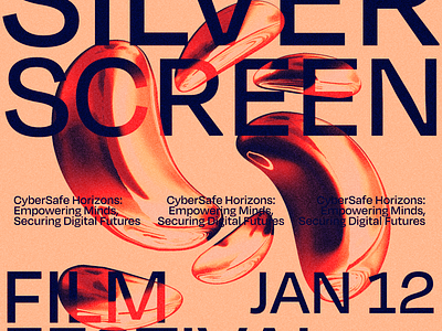 SILVER SCREEN FILM FEST 3d graphic design