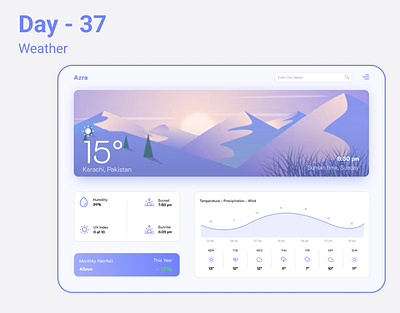 Modal For Weather Page Design - DailyUI Day037 dailyui037 dailyui037weatherdesign landing page uiux user experience user interface weather web design website