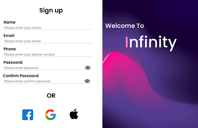 Sign Up Page (DailyUI Challenge 1) app branding challenge1 dailyui design graphic design illustration logo signup typography ui uiux ux vector webdesign