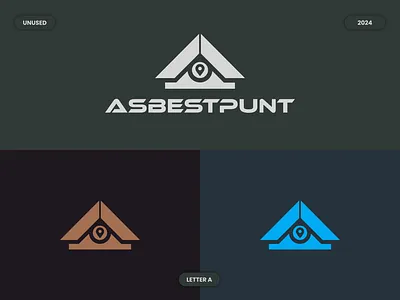 Letter A Point Logo a logo abstract logo asbestos logo flat logo graphic design home logo icon letter a letter logo location logo logo mark minimalist logo point logo punt logo