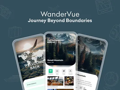 Travel Agency App UI Design 3d animation branding graphic design logo motion graphics travel travel app travel app ui travel logo travel ui ui uiux design user eprience user interface