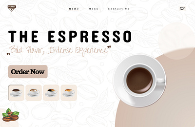 Coffee Website UI Design app ui figma graphics design ui ui design ui ux website ui