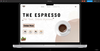 Prototype of Coffee Website adobe xd app ui design figma prototype ui