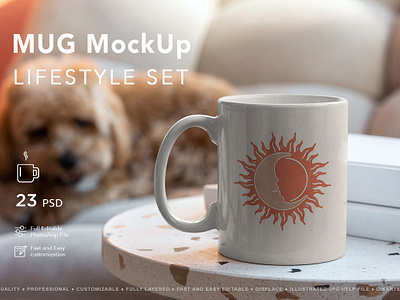 Mug MockUp Lifestyle Set print on demand