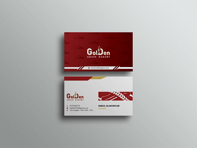 Bakery business card design brand branding business card design graphic design vector