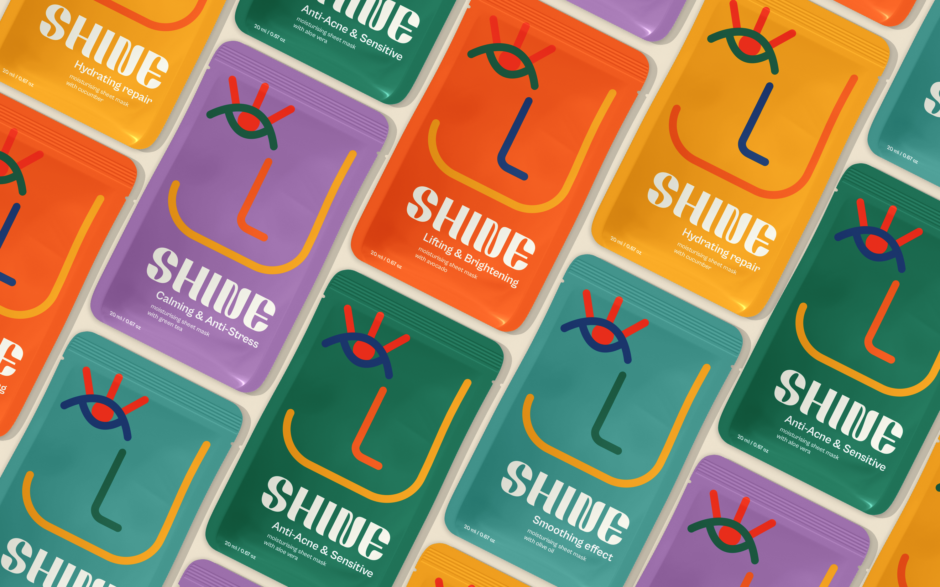 Packaging design | Sheet mask | Cosmetics branding brand design brand identity branding cosmetics illustration logo logo design logo designer package designer packaging packaging design packaging designer pouch pouch design stickers vibrant visual design