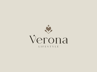 Verona | Lifestyle Branding Logo boho logo boutique logo branding 2024 fashion logo floral logo lifestyle lifestyle branding logo 2024 luxurious logo luxury minimal branding minimal flower minimal logo