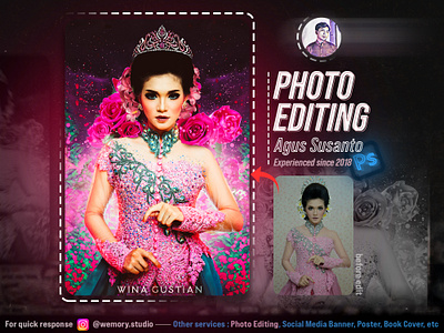 Wina Potrait - Editing Photo design graphic design manipulation photo editing photoshop