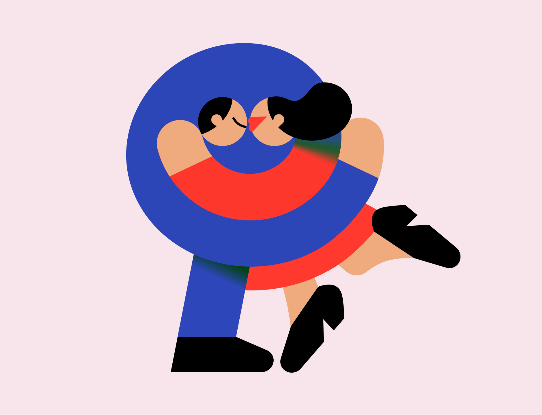 Gimme a hug! adobe animation character animation character design characterdesign couple hug illustration love motion motion graphics valentines day vector