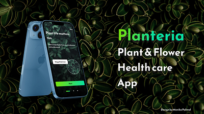 Planteria Plant & Flower Health care Apps mobile app ui