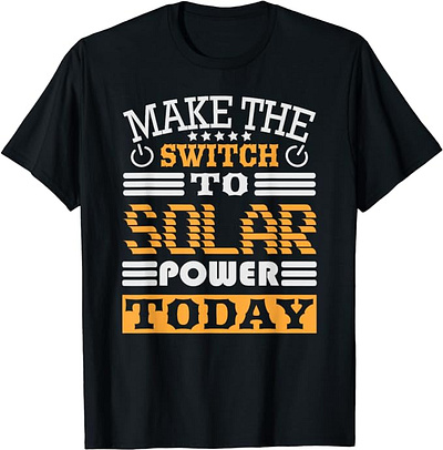 Renewable Energy - Design on Solar Power T-Shirt clean energy graphic design green energy hydropwer renewable energy renewable energy tee solar energy solar power tee typography typography design wind energy wind power