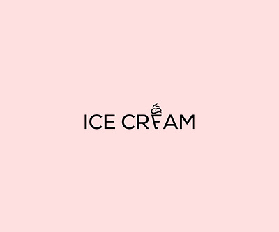 Ice Cream Logo ! amazing ice cream logo branding design graphic design ice cream cone ice cream logo ice cream shop icecream cone illustration logo logo design minimal ice cream logo new logo typography vector wordmark ice cream logo wordmark logo