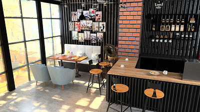 Coffee Shop Interior Design 3d 3d design coffee shop interior design interior design